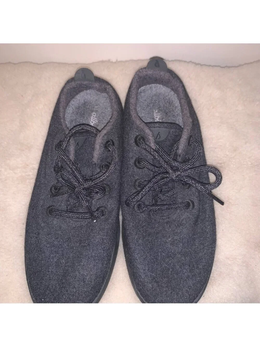 Allbirds Black Merino Wool Sneakers Minimalist Comfort 9